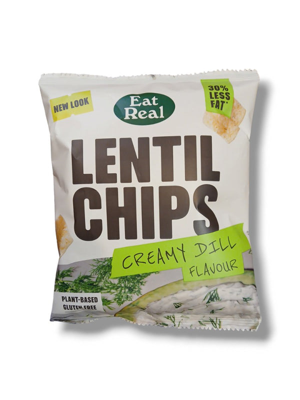 Eat Real Lentil Chips Creamy Dill Flavour 40g - Healthy Living