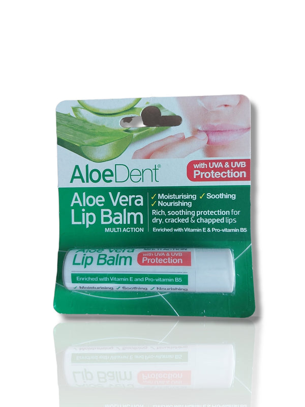 Aloe Dent AV Lip Balm with Tea Tree SPF10 Lysine 4g - HealthyLiving.ie