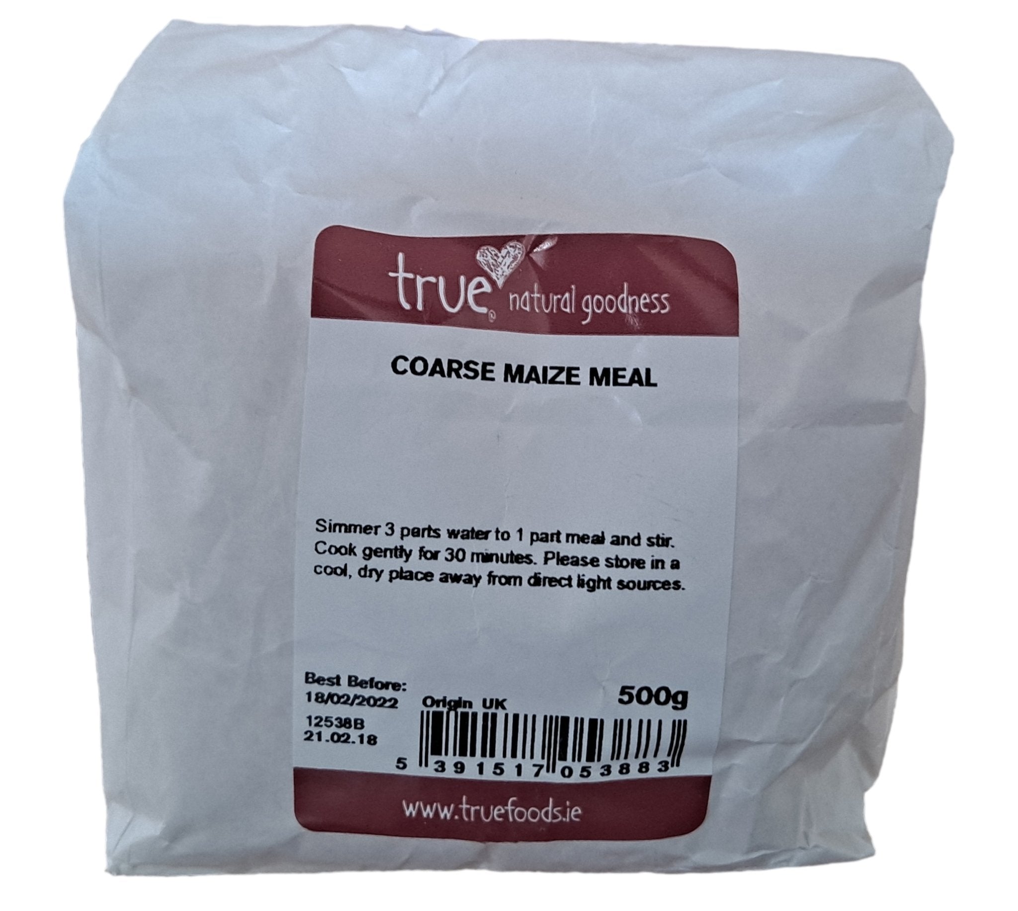 Coarse Maize Meal HealthyLiving.ie Healthy Living