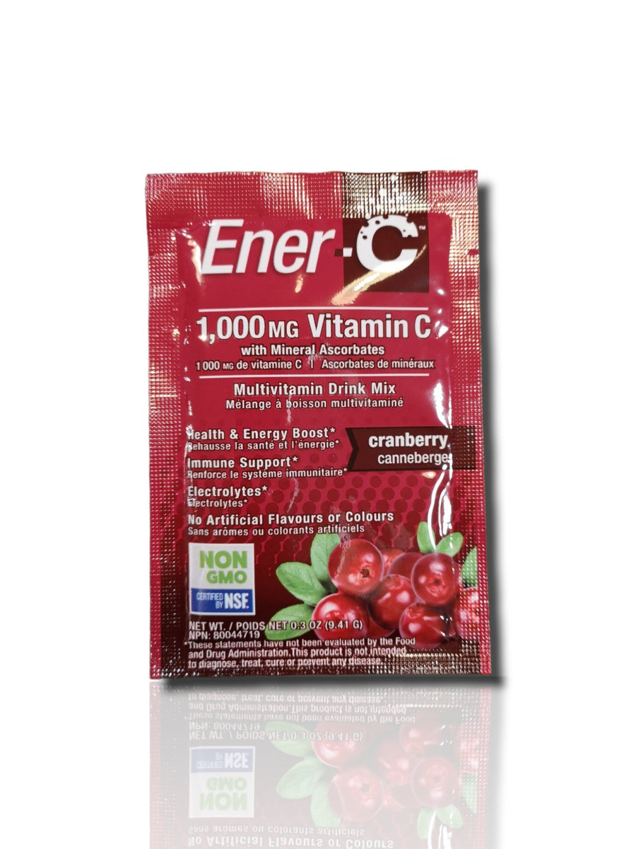 EnerC 1,000MG Vitamin C Cranberry Sachets Healthy Living