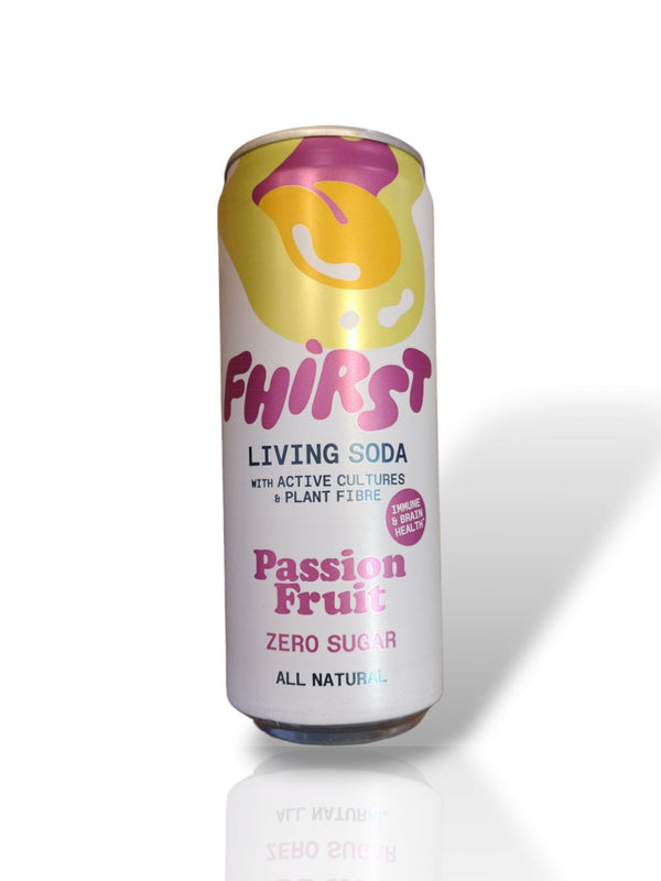 Fhirst Living Soda Passion Fruit 330ml - Healthy Living
