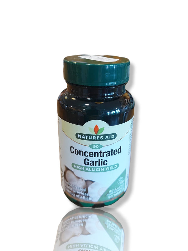 Natures Aid Concentrated Garlic 90cap - HealthyLiving.ie