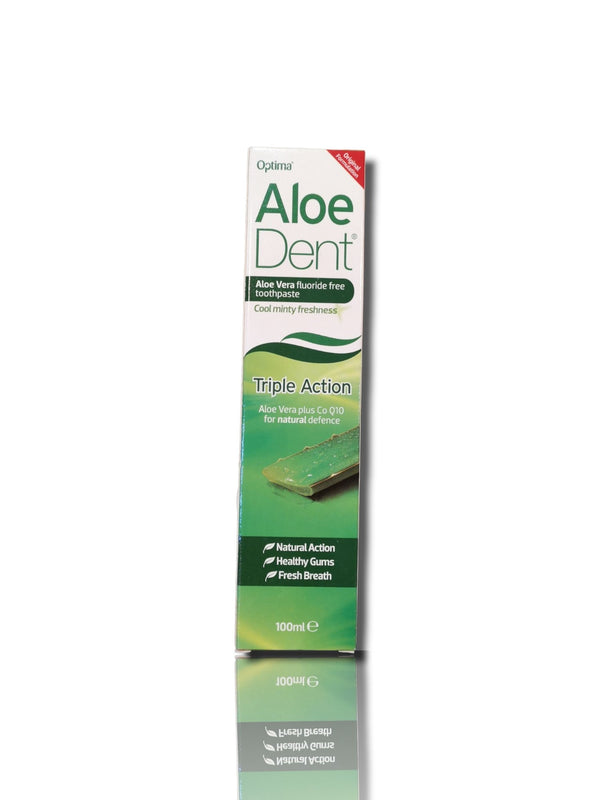 Optima Aloe Dent Aloe Vera fluoride free toothpaste 100ml - HealthyLiving.ie