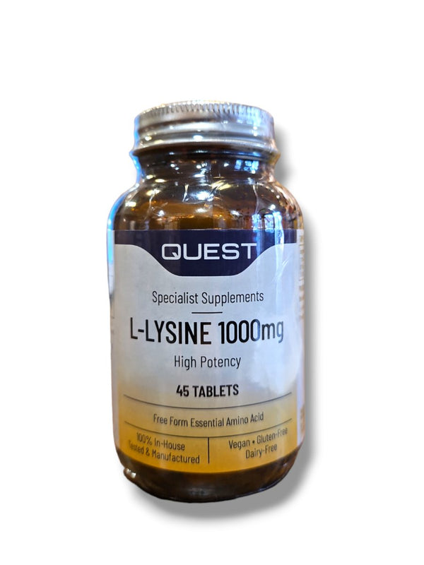 Quest L-Lysine 1000mg 45 tablets - Healthy Living