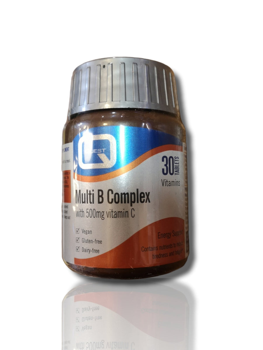 Quest Multi B Complex with 500mg vitamin C 30Tablets Healthy Living