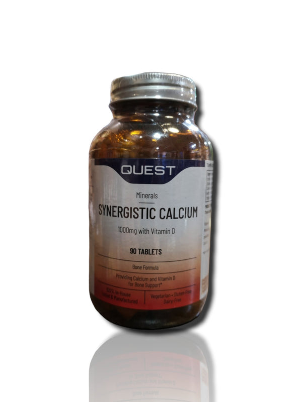 Quest Synergistic Calcium 1000mg with Vitamin D 90Tablets - Healthy Living