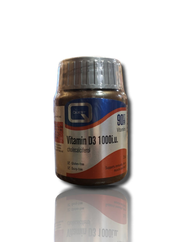 Quest Vitamin D3 1000i.u. cholecalciferol 90Tablets - HealthyLiving.ie
