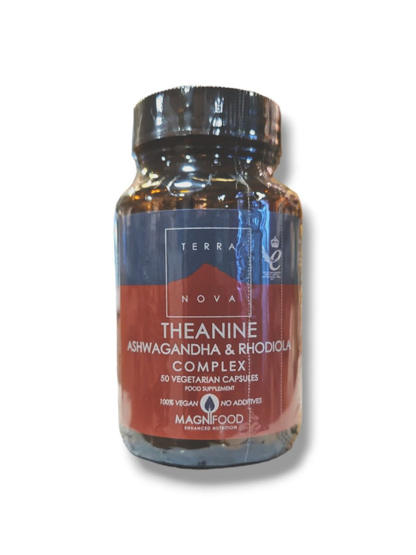 Terranova Theanine Ashwagandha and Rhodiola Complex 50 capsules - Healthy Living