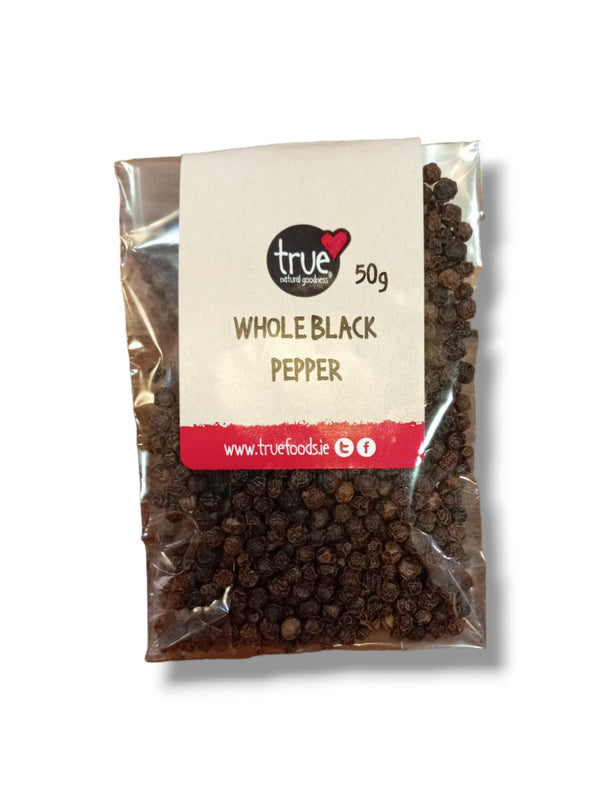 True Natural Goodness Whole Black Pepper 50g - Healthy Living