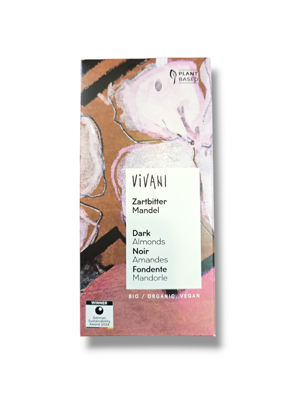 Vivani Dark Almonds Organic Vegan 100g