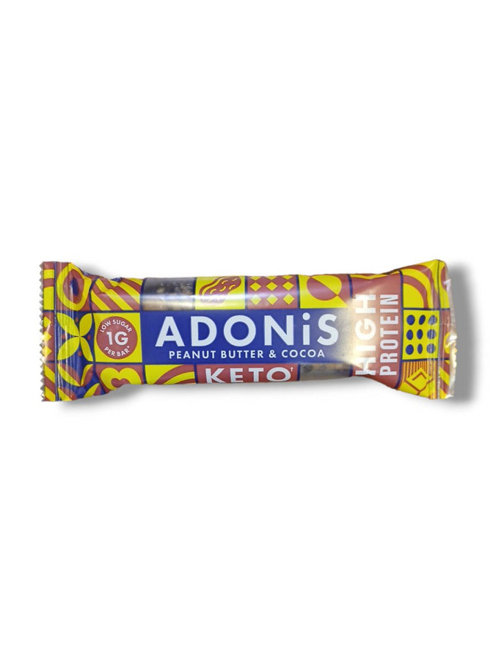 Adonis Peanut Butter & Cocoa Keto Bar 45g - Healthy Living