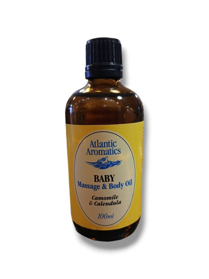 Atlantic Aromatics Baby Massage & Body Oil Camomile & Calendula 100ml - Healthy Living