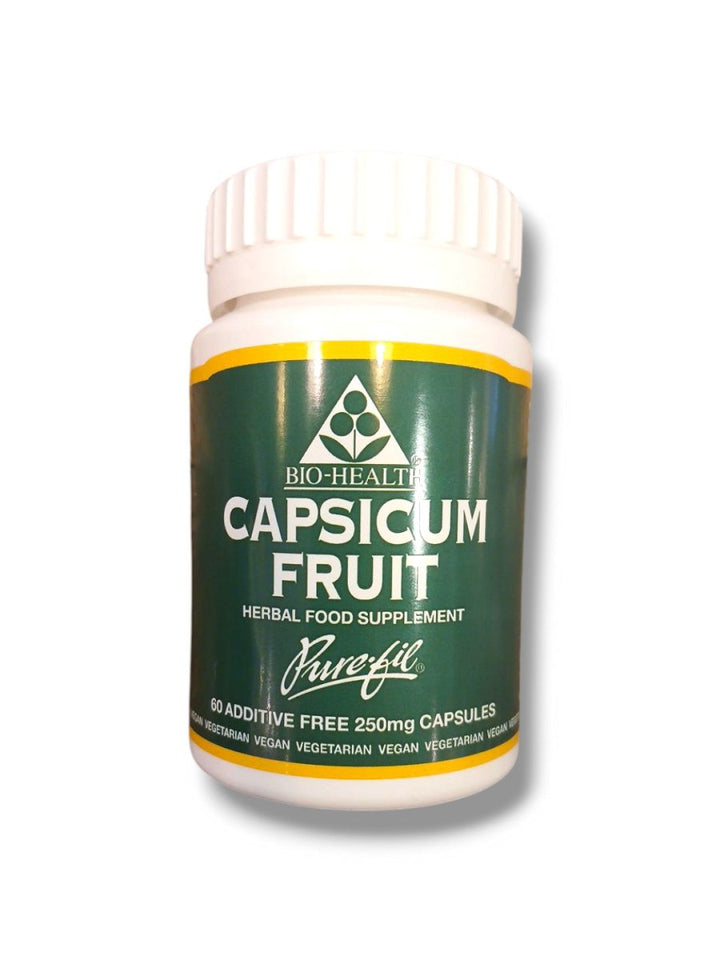 Bio - Health Capsicum Fruit 250mg 60 Capsules - Healthy Living