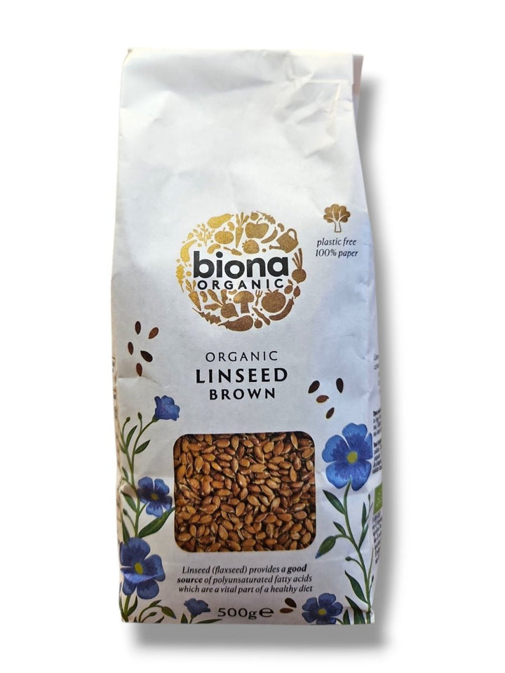 Biona Organic Linseed Brown 500gm - Healthy Living