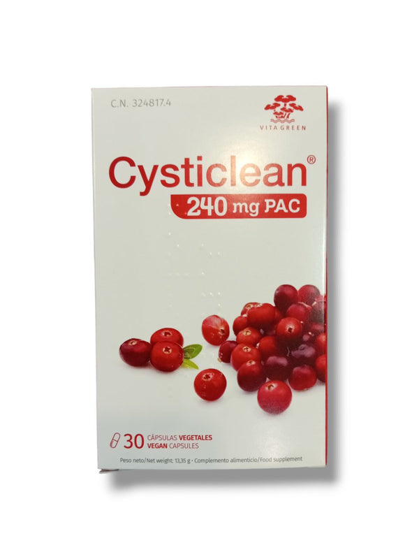 Cysticlean 240mg PAC 30 Vegan Capsules - Healthy Living