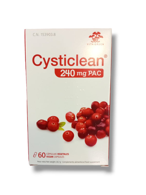 Cysticlean 240mg PAC 60 Vegan Capsules - Healthy Living