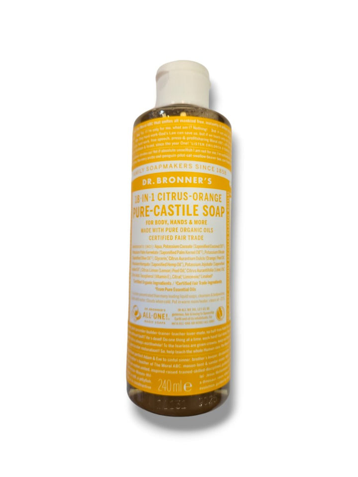 Dr. Bronners Pure Castile Soap Citrus - Orange 240ml - Healthy Living