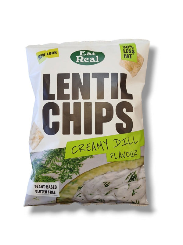 Eat Real Lentil Chips Creamy Dill Plant Based 95g - Healthy Living