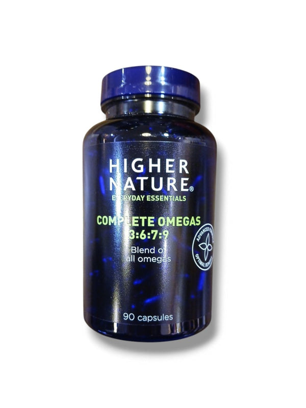 Higher Nature Complete Omegas 3:6:7:9 (90 cap) - Healthy Living