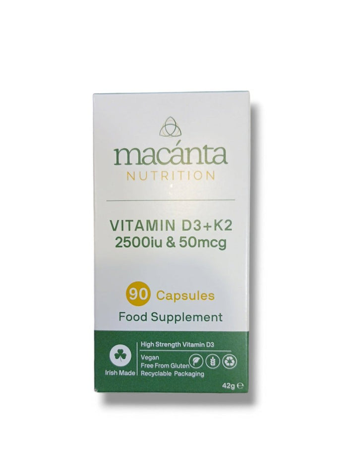 Macánta Vitamin D3 + K2 2500iu & 50mcg 90Caps - Healthy Living