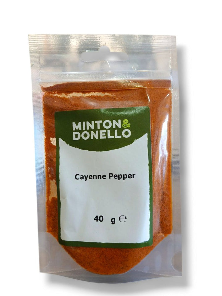 Minton and Donello Cayenne Pepper 40g - Healthy Living