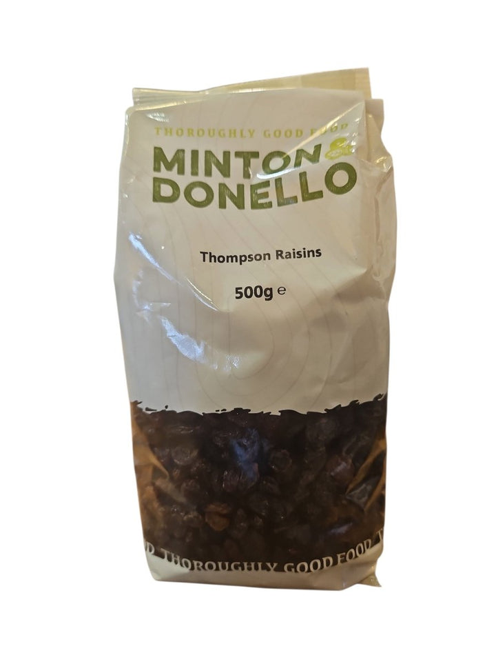 Minton and Donello Thompson Raisins 500g - Healthy Living