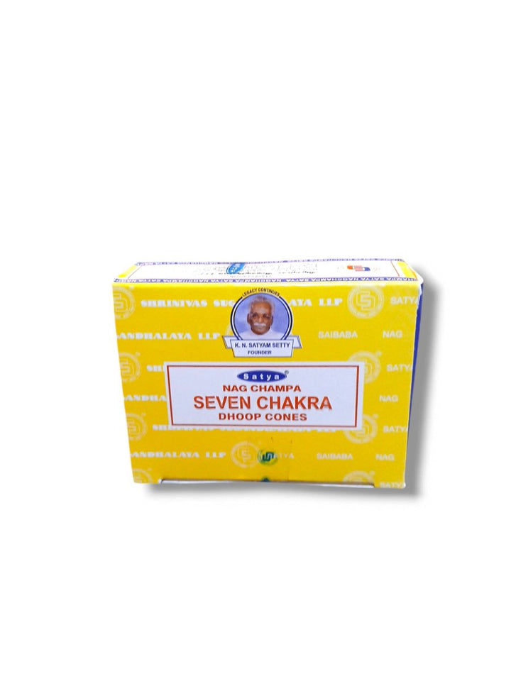 Nag Champa Seven Chakra Dhoop Cones - Healthy Living