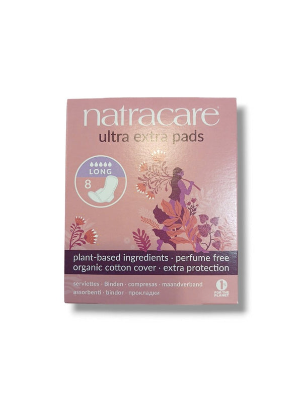 Natracare Ultra Extra Pads 8 Long - Healthy Living