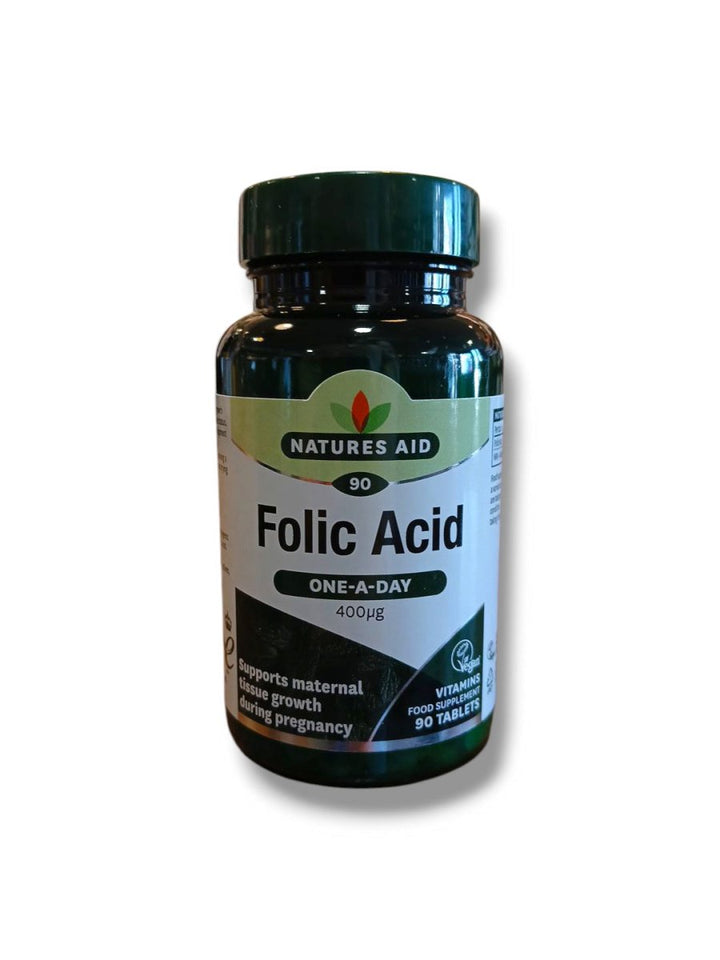 Natures Aid Folic Acid One - a - Day 400ug 90 Tablets - Healthy Living