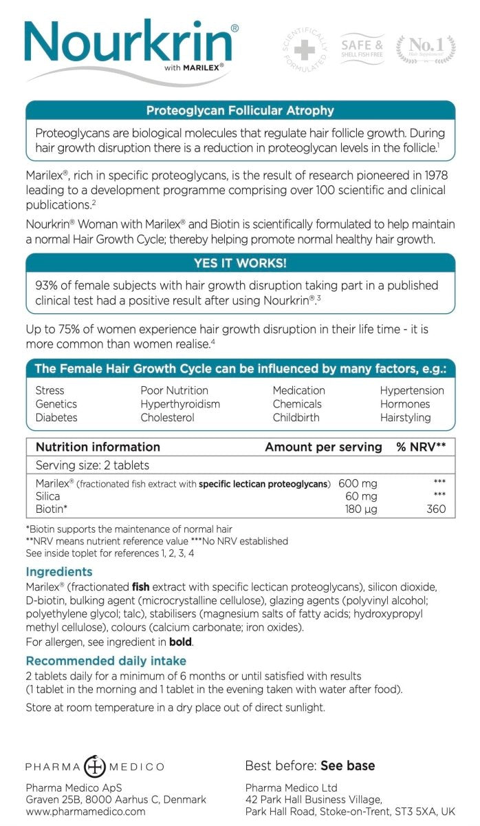Nourkrin WOMAN (180 for price of 120) - Healthy Living