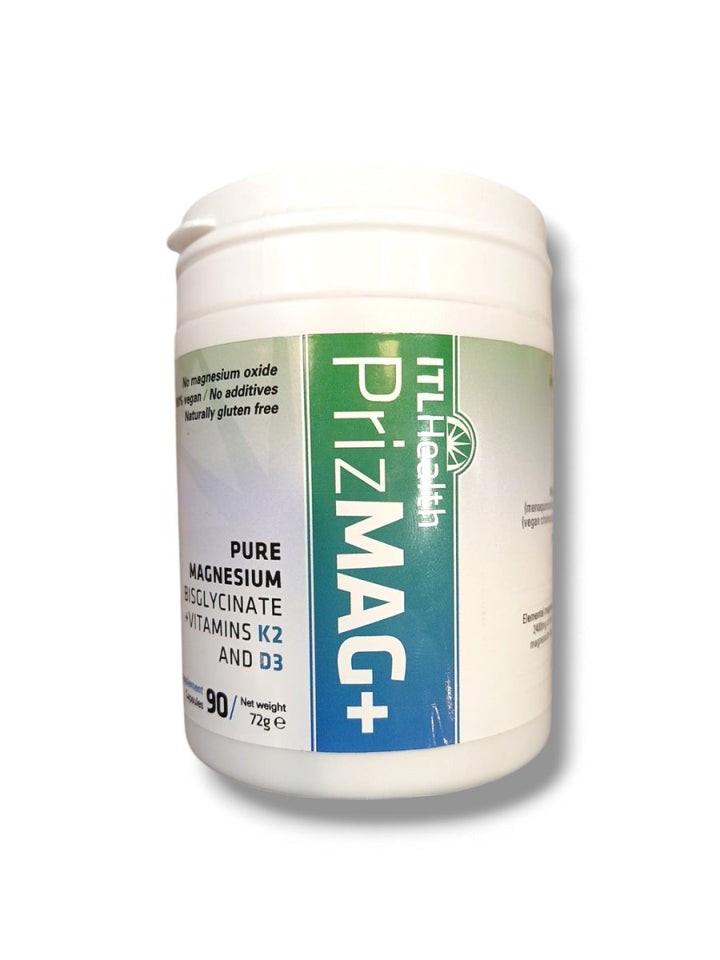 PrizMag+ Pure Magnesium Bisglycinate Vitamin K2 and D3 - Healthy Living