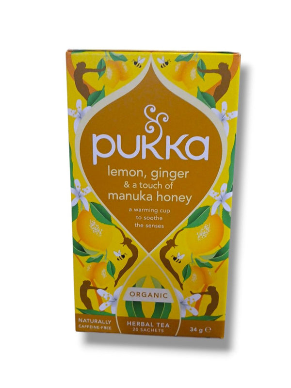Pukka Lemon, Ginger & Manuka Honey Tea - Healthy Living