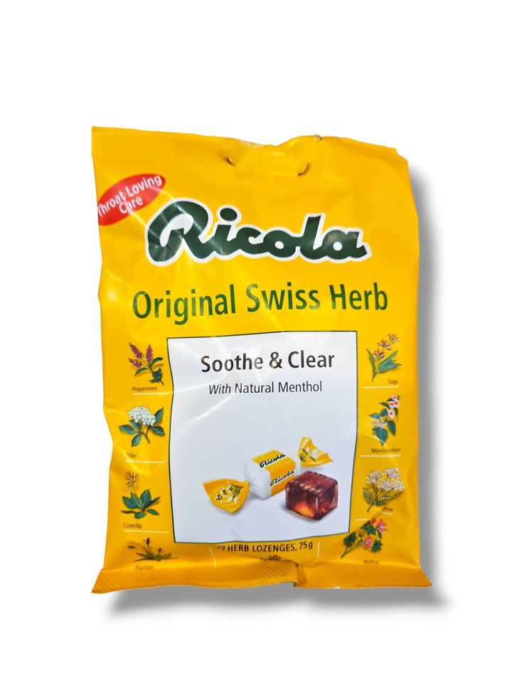 Ricola Soothe and Clear Honey Herb 20 Lozenges - Healthy Living