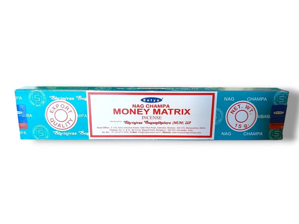 Satya Nag Champa Money Matrix Incense 15g - Healthy Living