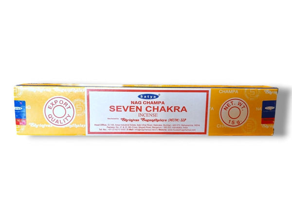 Satya Nag Champa Seven Chakra Incense 15g - Healthy Living