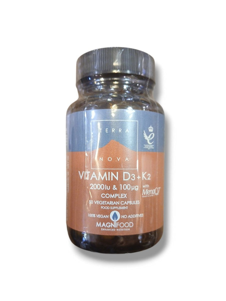 Terra Nova Vitamin D3 + K2 50Caps - Healthy Living