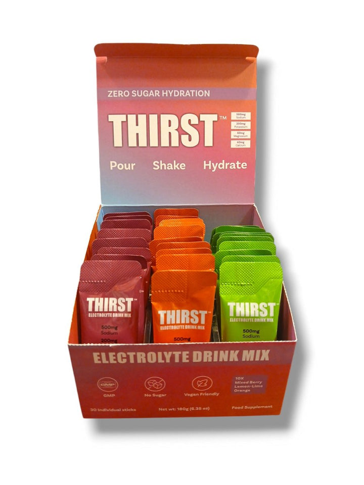 Thirst Electrolyte Drink Mix 6g Sachets - Healthy Living