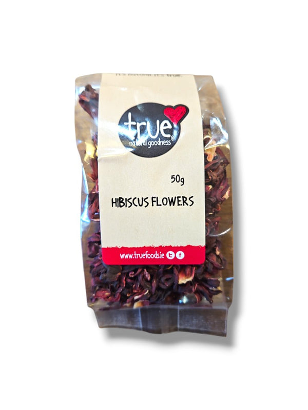 True Natural Goodness Hibiscus Flowers 50g - Healthy Living