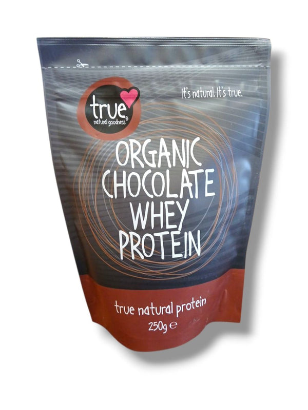True Natural Goodness Organic Chocolate Whey Protein 250g - Healthy Living