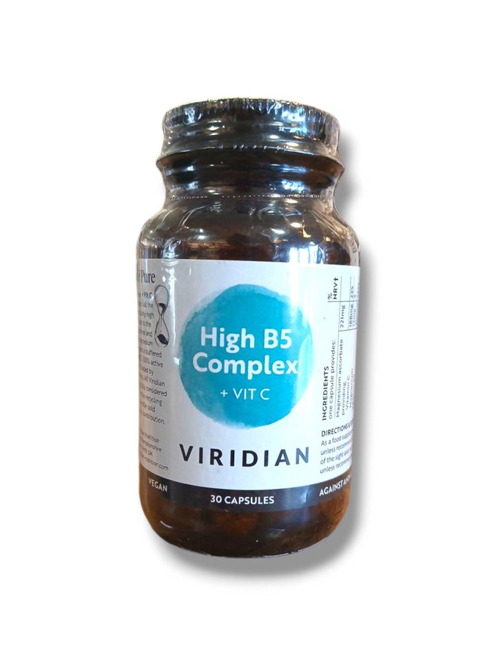 Viridian High B5 Complex + Vitamin C 30caps - Healthy Living