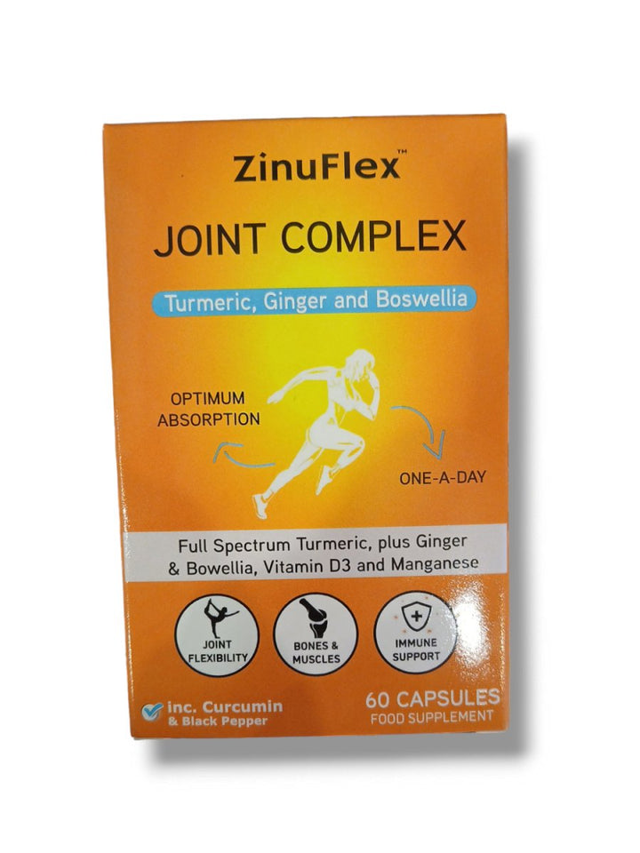 ZinuFlex Ginger and Curcumin Complex - Healthy Living