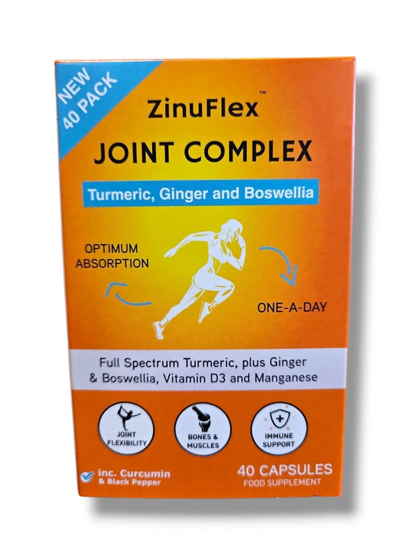 ZinuFlex Joint Complex Turmeric, Ginger and Boswellia One a Day - Healthy Living