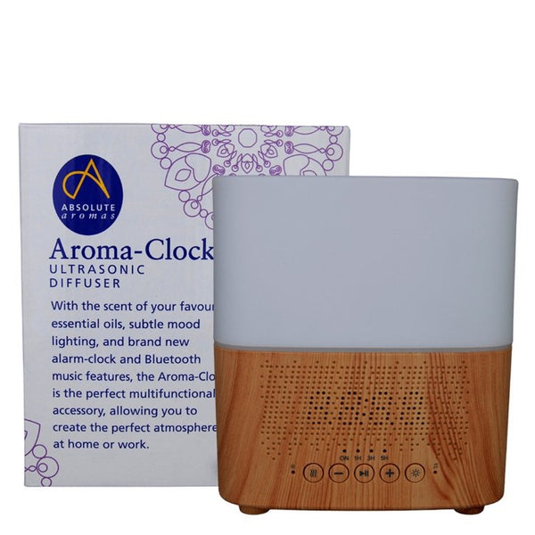 Absolute Aromas Aroma-Clock Diffuser with Bluetooth Speaker - HealthyLiving.ie