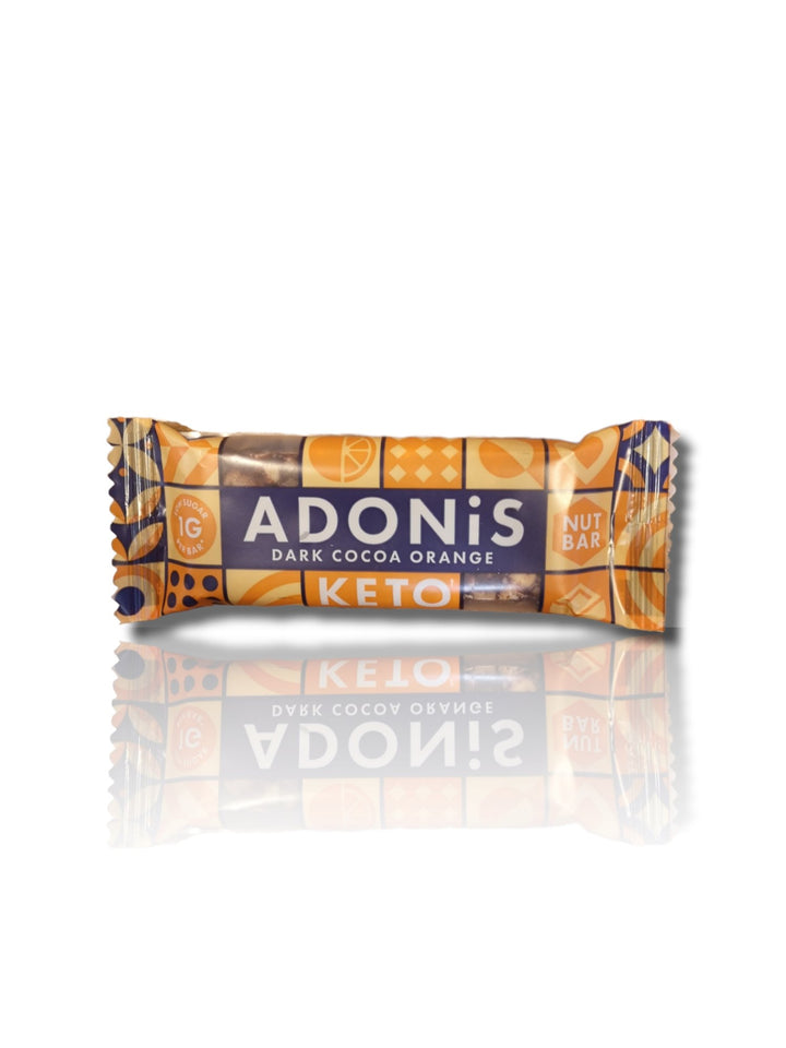 Adonis Dark Cocoa Orange Keto bar 35g - HealthyLiving.ie