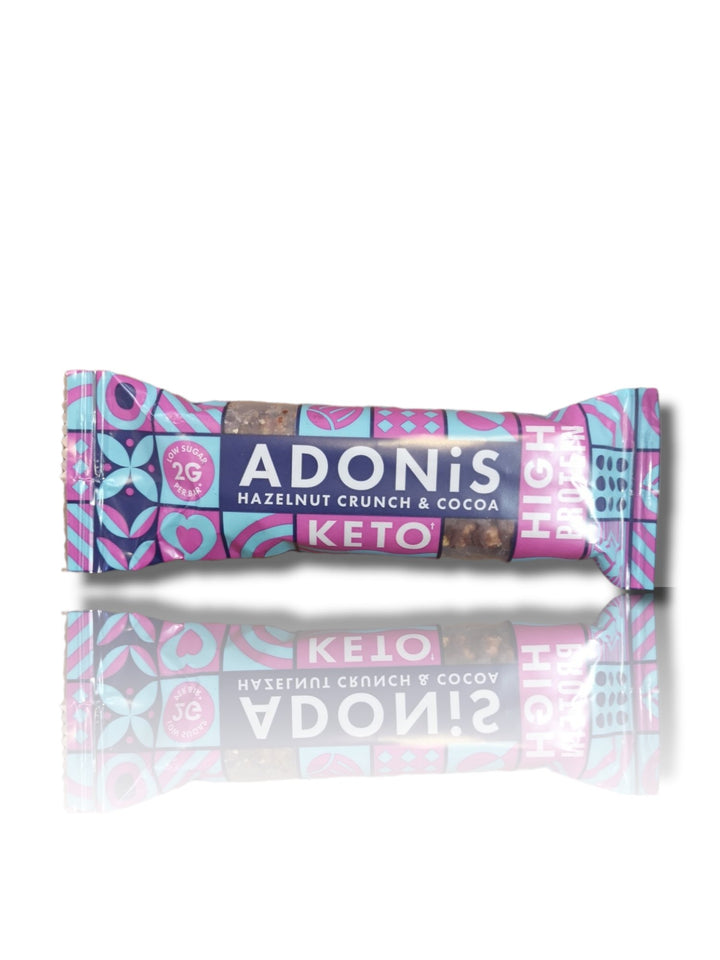 Adonis Hazelnut Crunch and Cocoa Keto Bar - HealthyLiving.ie