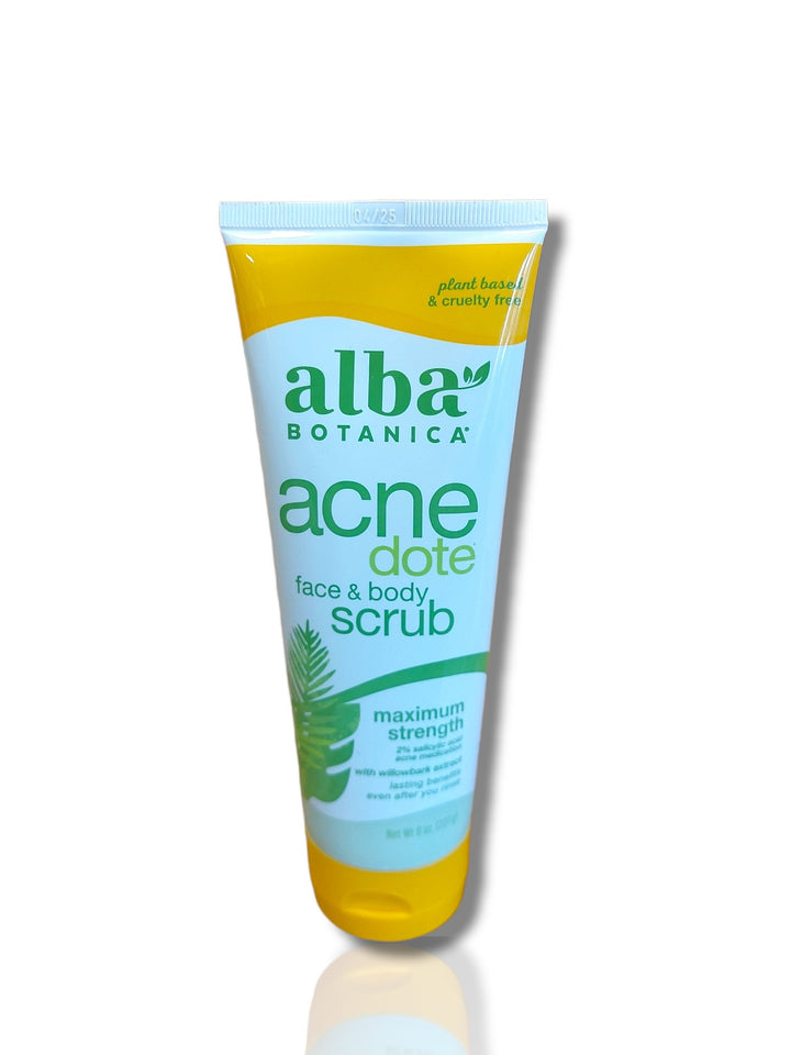 Alba Botanica Acne Dote Face and Body Scrub 227ml - HealthyLiving.ie