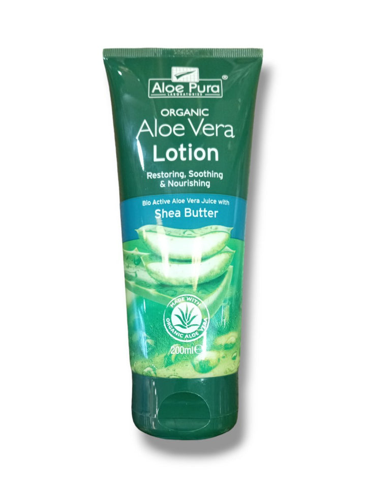 Aloe Pura Organic Aloe Vera Lotion with Shea Butter 200ml - Healthy Living