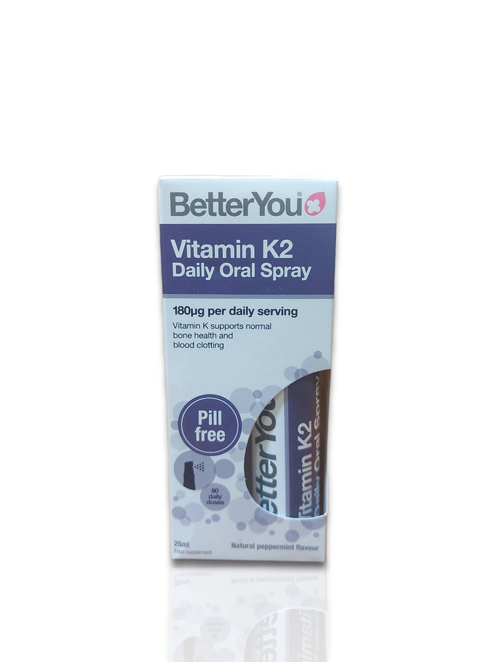 Better You Vitamin K2 Oral Spray 25ml - Healthy Living