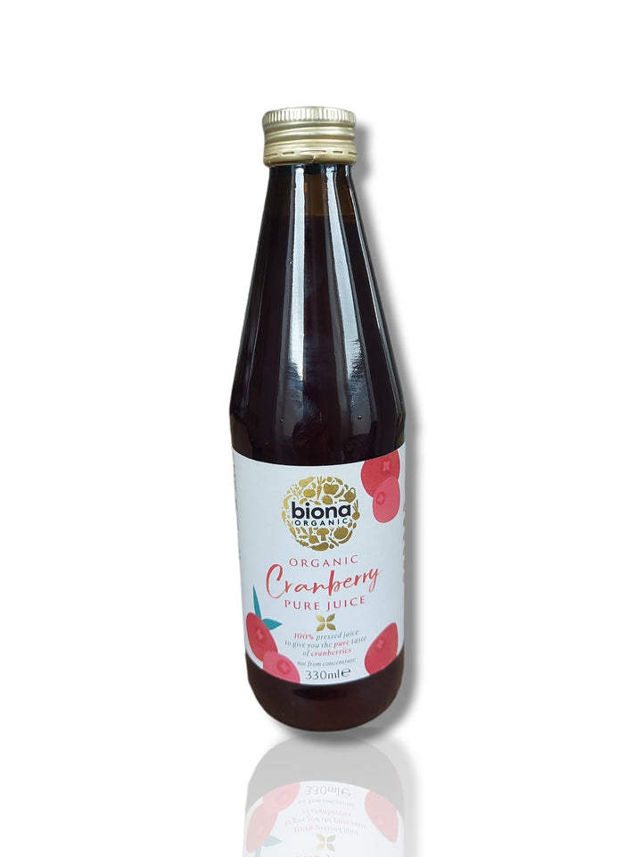 Biona Cranberry Juice 330ml - HealthyLiving.ie