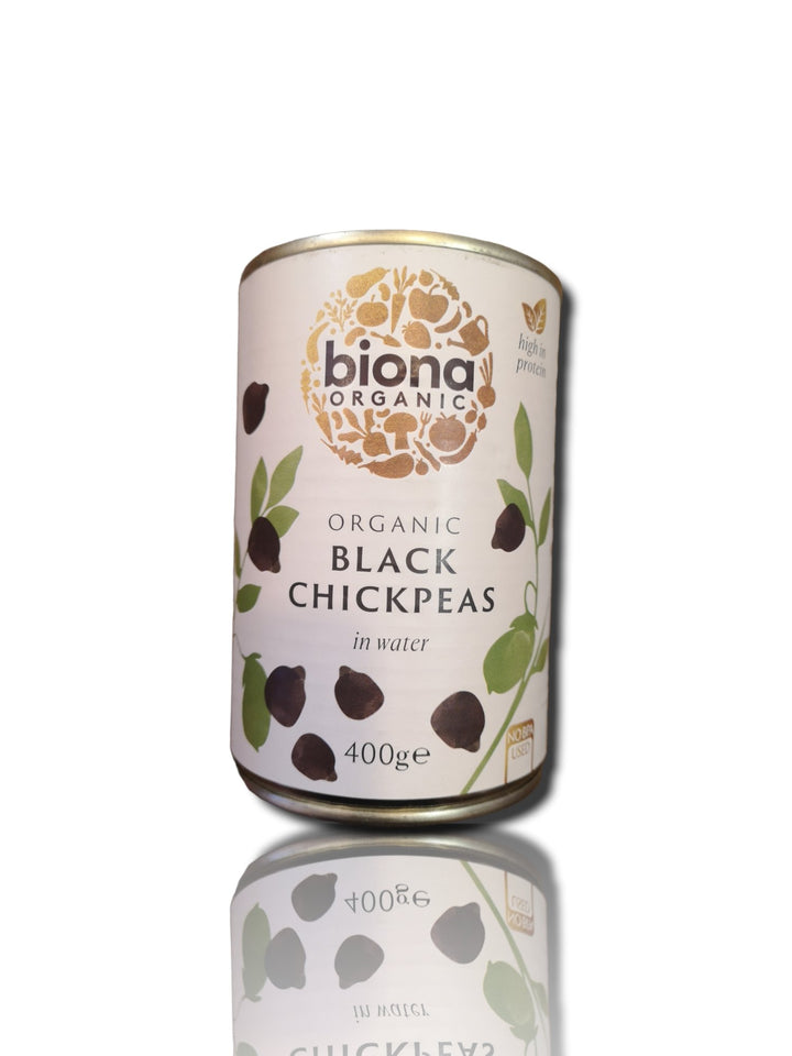 Biona Organic Black Chickpeas in Water 400g - HealthyLiving.ie